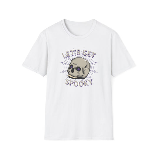 Spooky Skull & Web T-Shirt