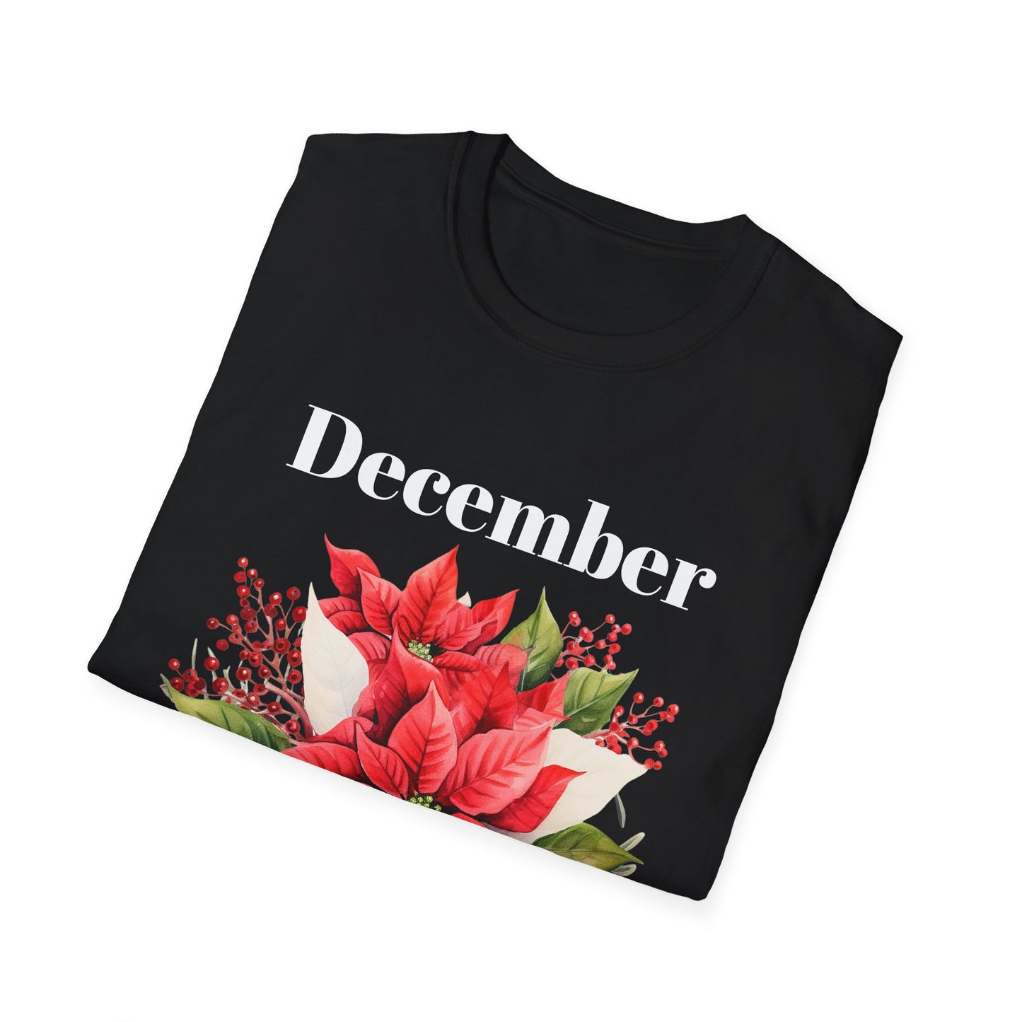 Birth Month Flower Unisex Tee - December