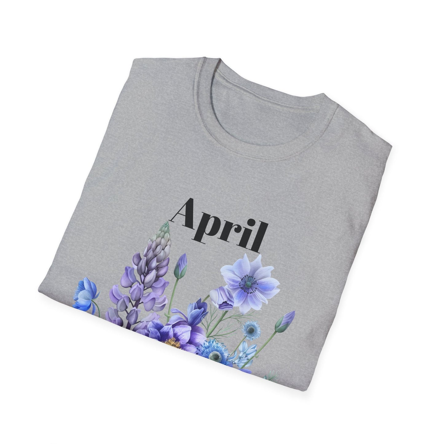 Birth Month Flower Unisex Tee - April