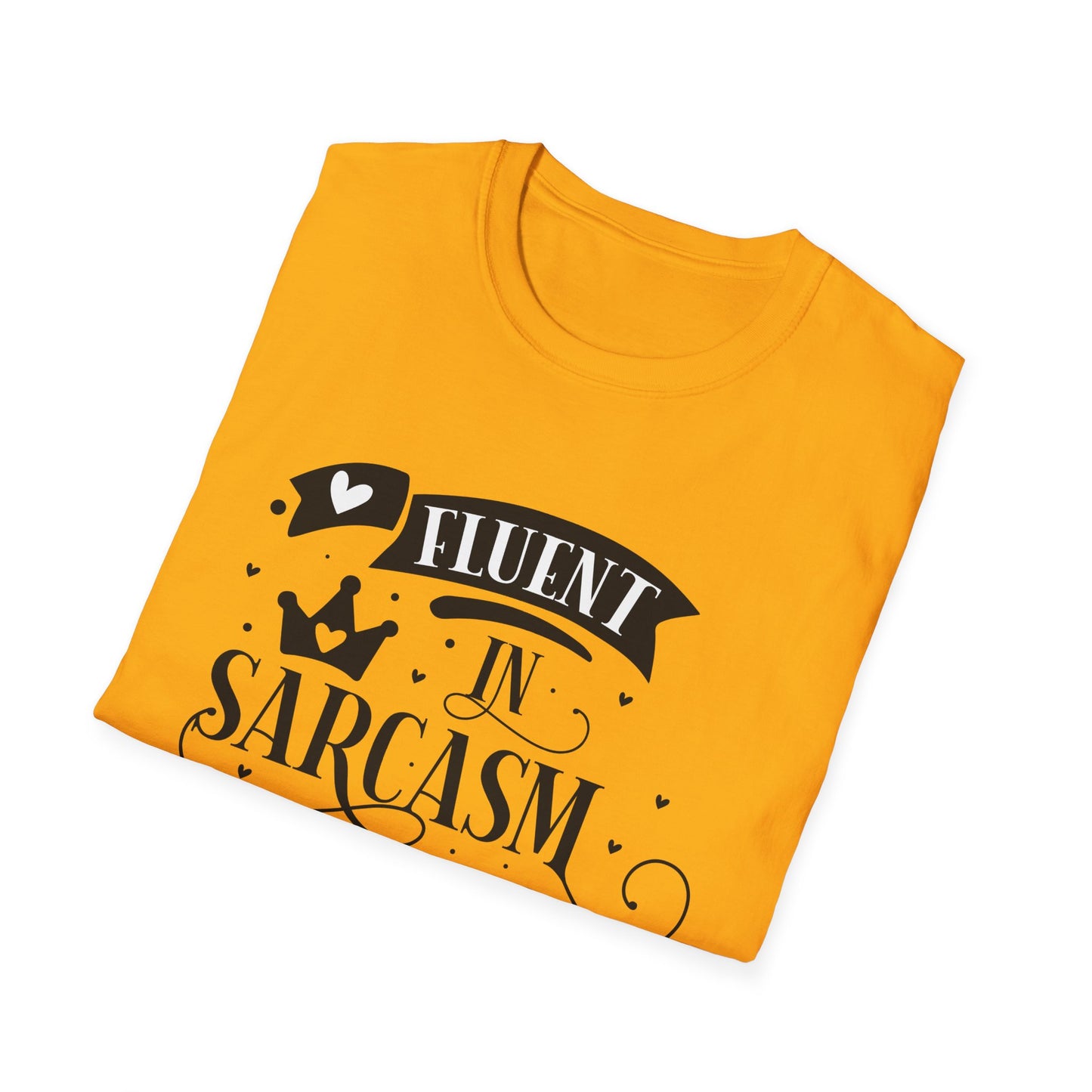 Fluent in Sarcasm & Cuss Words Unisex Cotton Tee