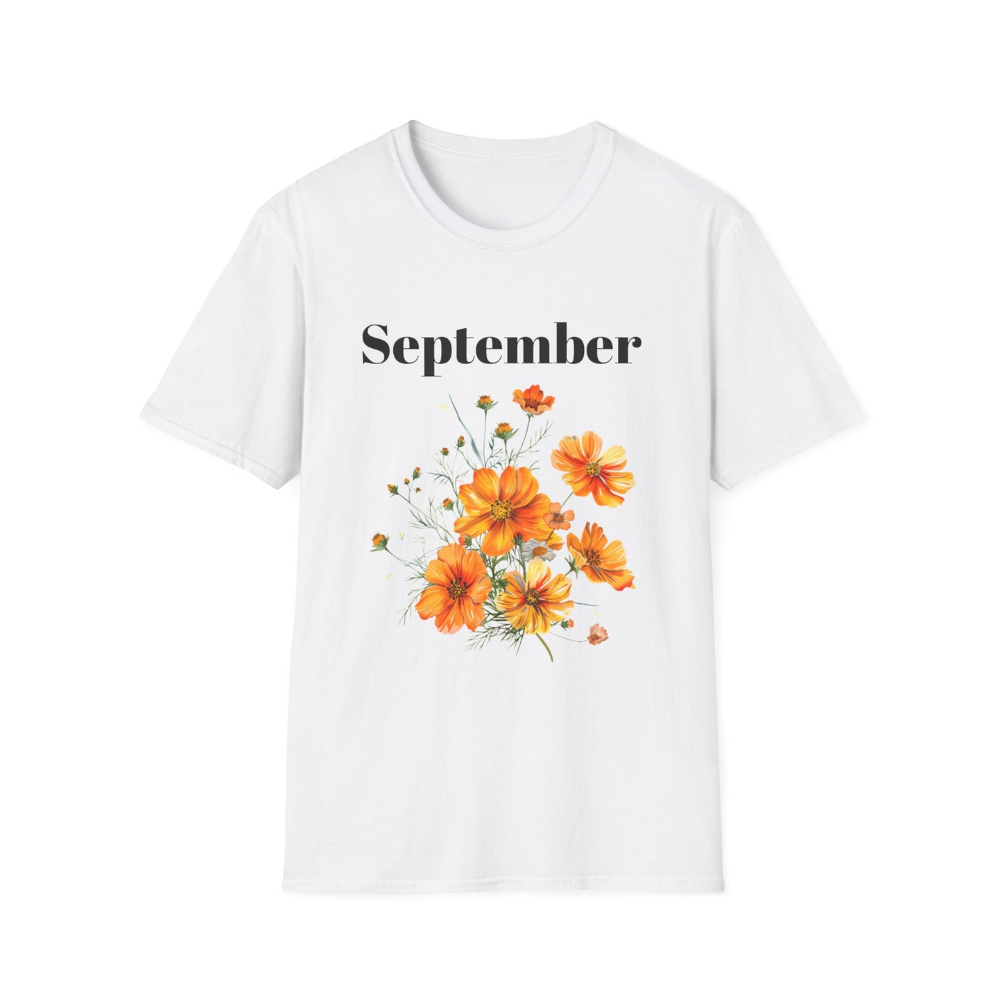 Birth Month Flower Unisex Tee - September