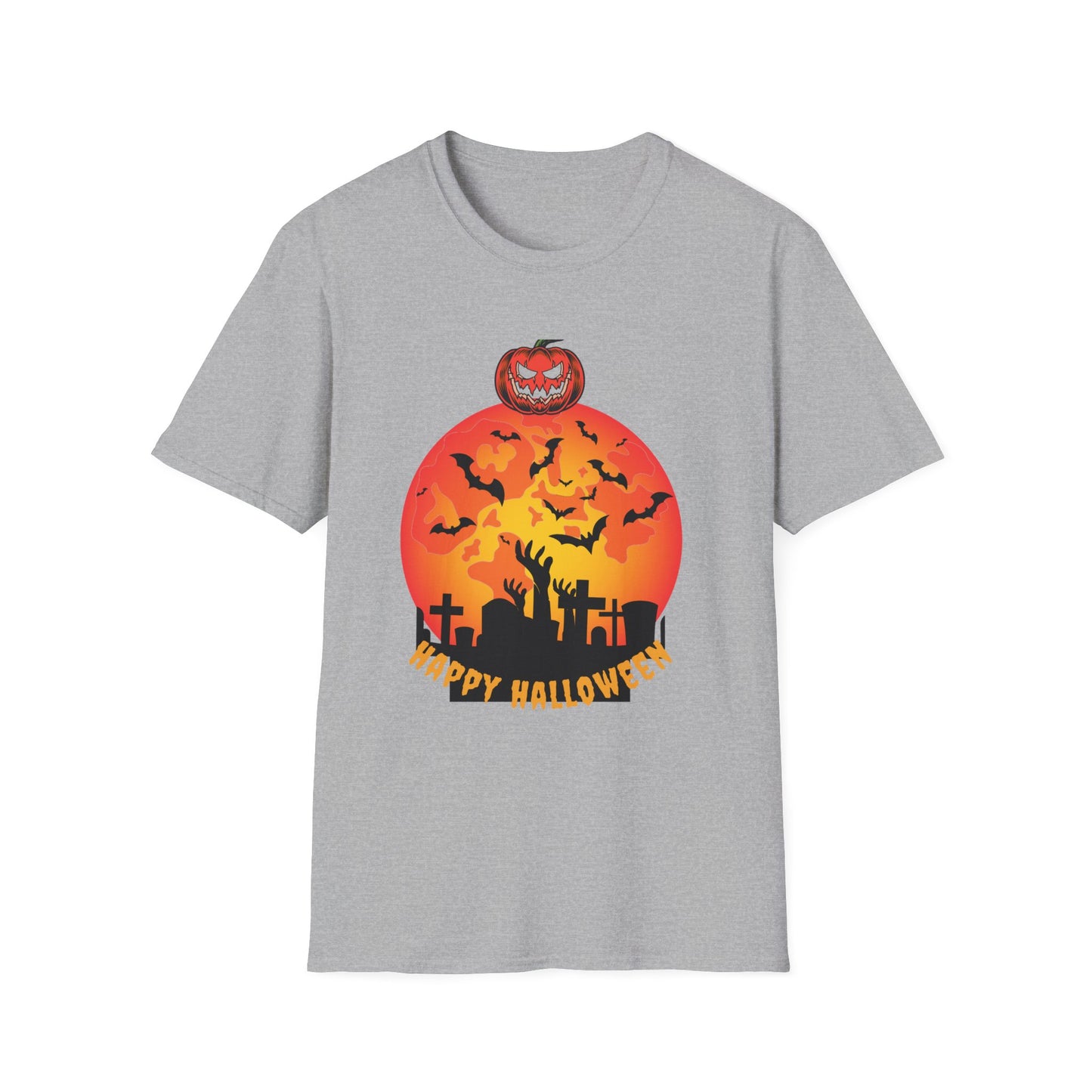 Halloween Graveyard Sunset T-Shirt