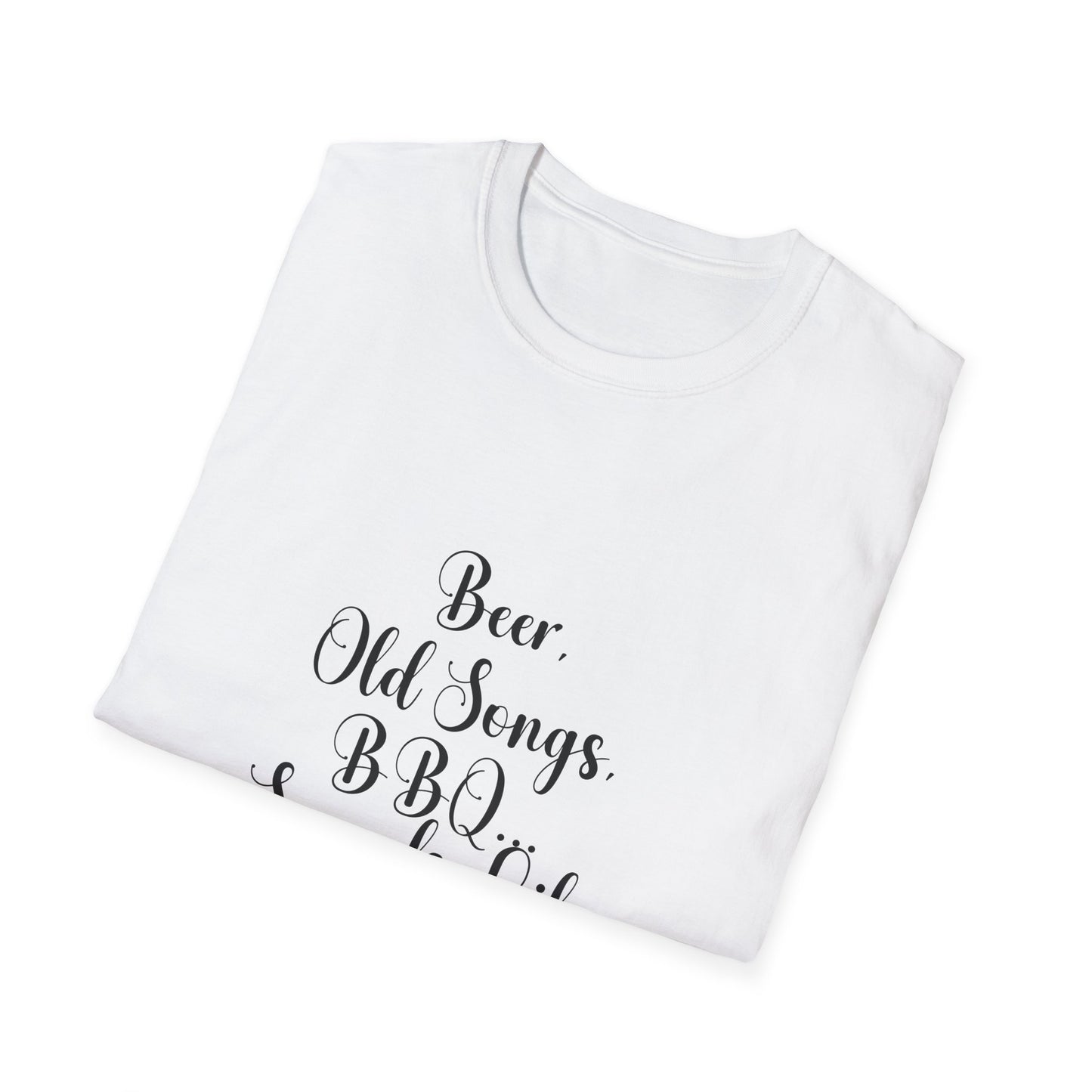 Beer, Old Songs & BBQ Dad Unisex T-Shirt