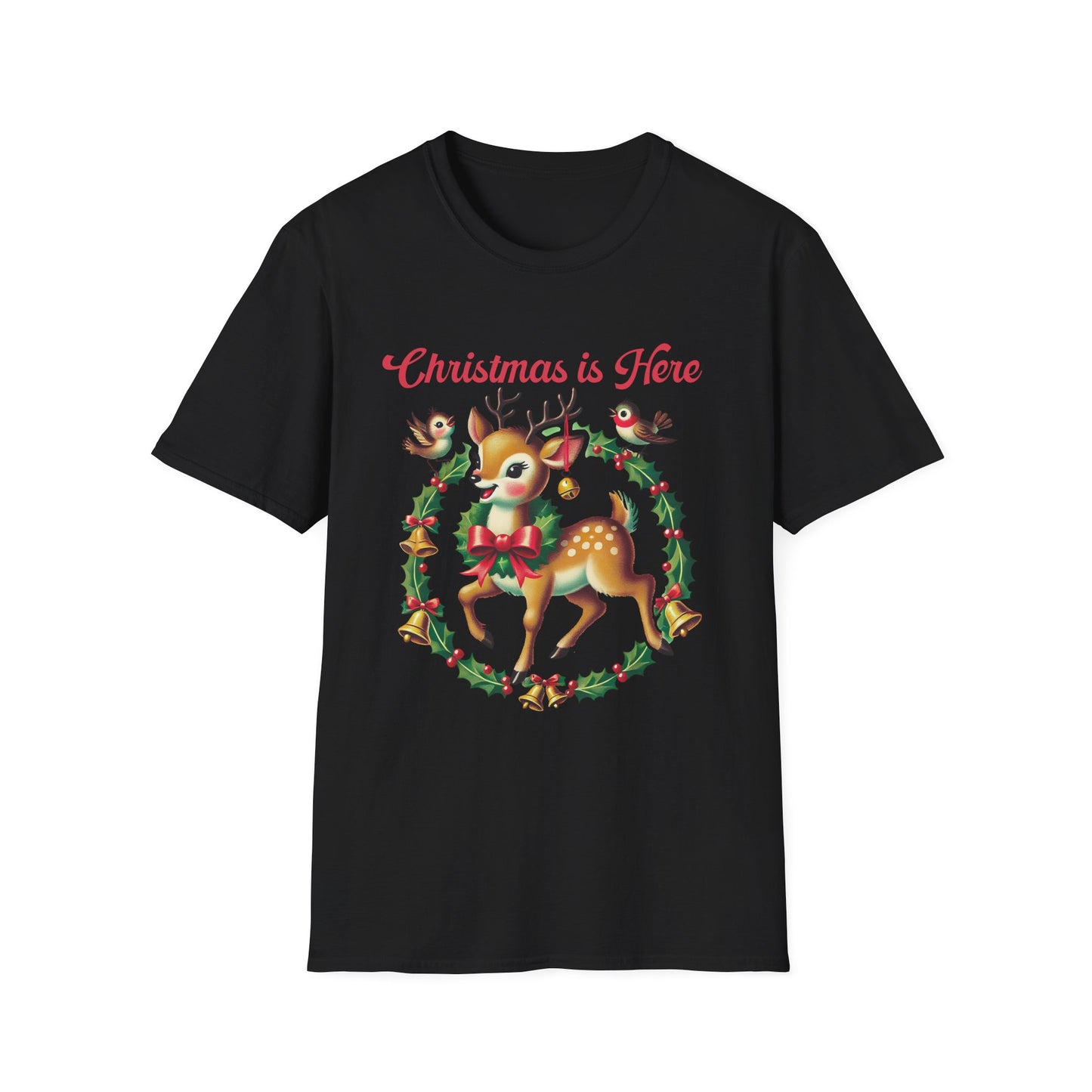Retro Christmas Deer Tee