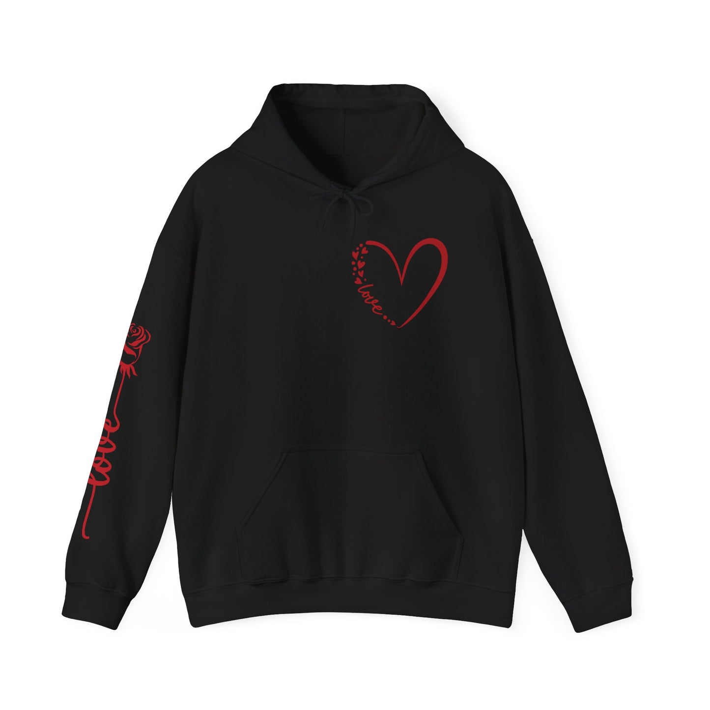 Love Script Heart Unisex Hoodie