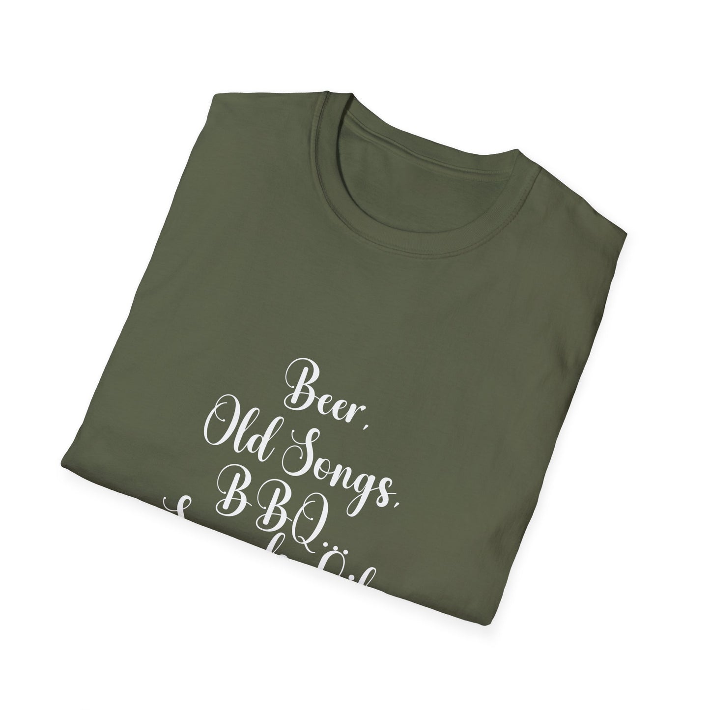 Beer, Old Songs & BBQ Dad Unisex T-Shirt
