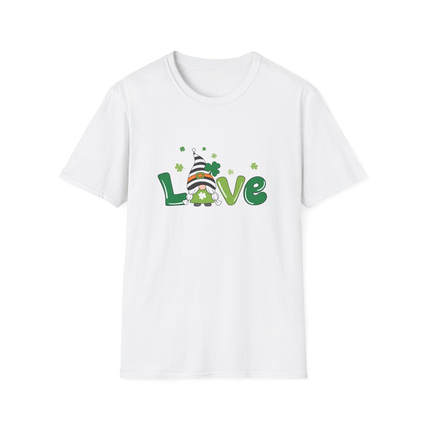 St Patrick's Day Gnome Gildan Unisex Cotton Tee