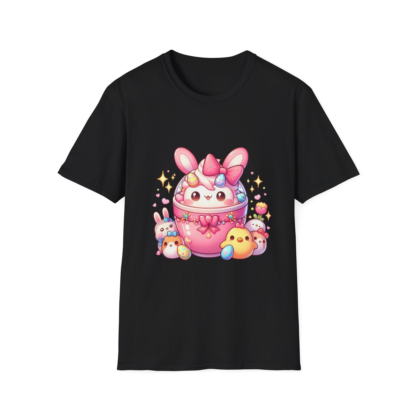 Cute Bunny Friends Unisex Cotton Tee