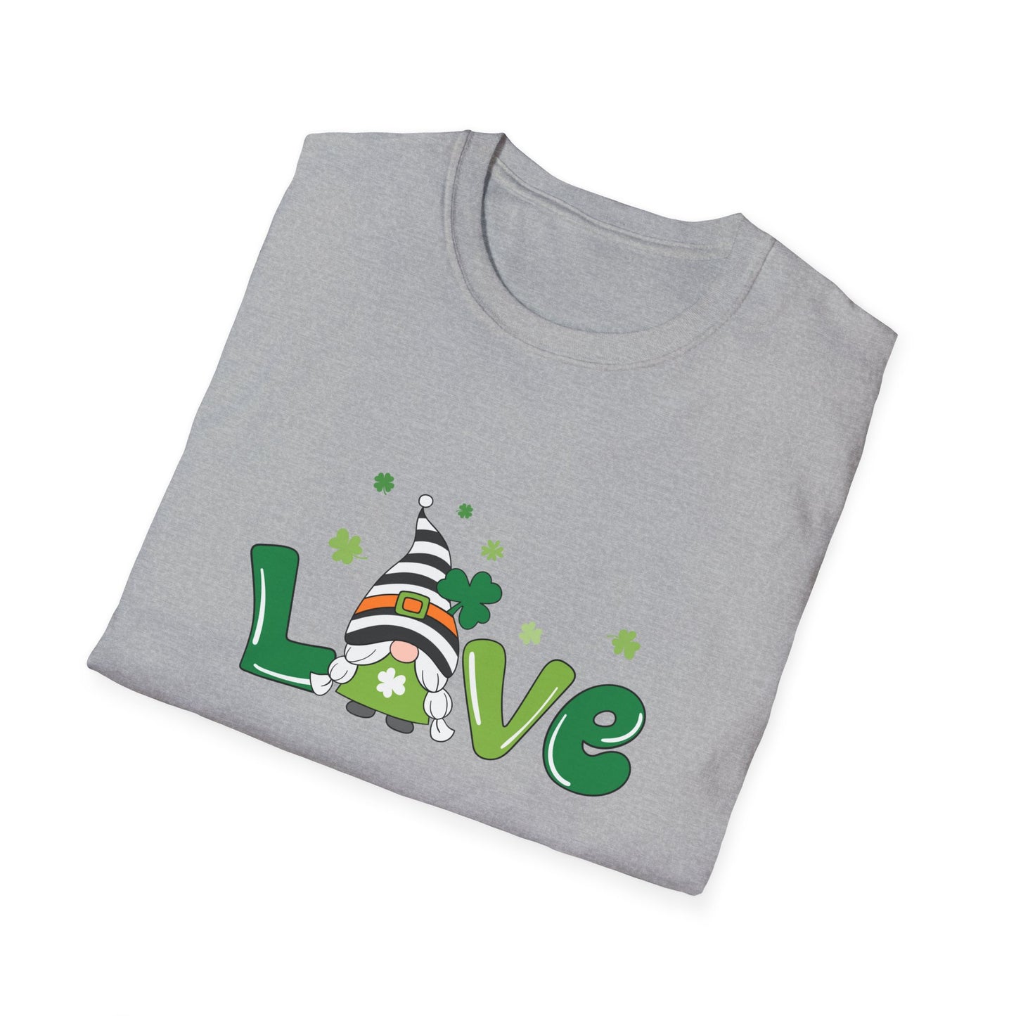 St Patrick's Day Gnome Gildan Unisex Cotton Tee