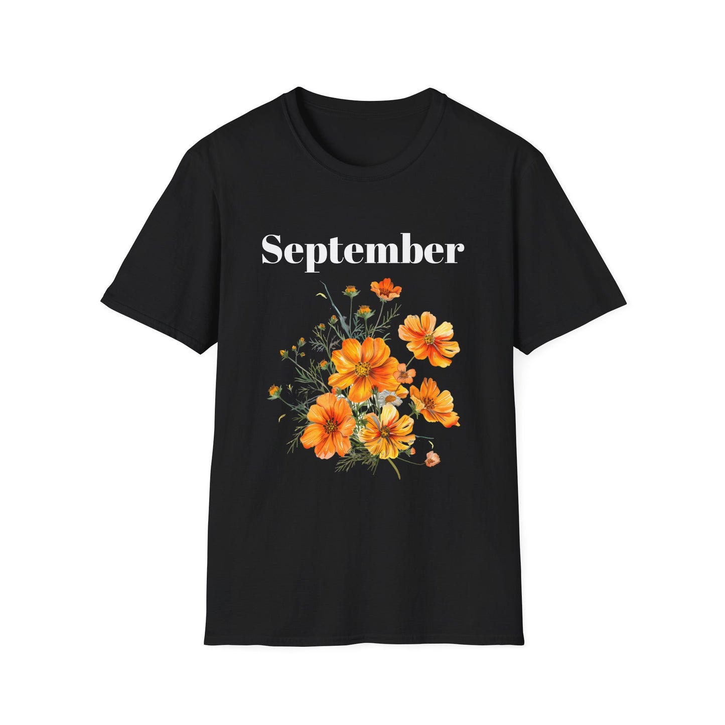 Birth Month Flower Unisex Tee - September