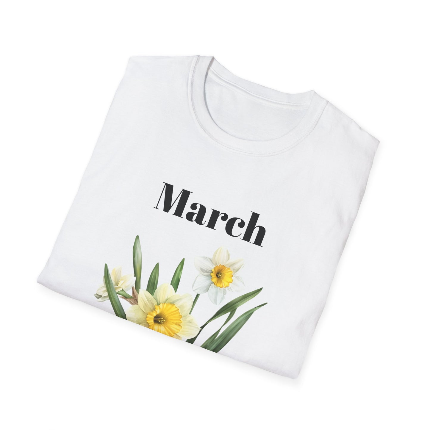 Birth Month Flower Unisex Tee - March