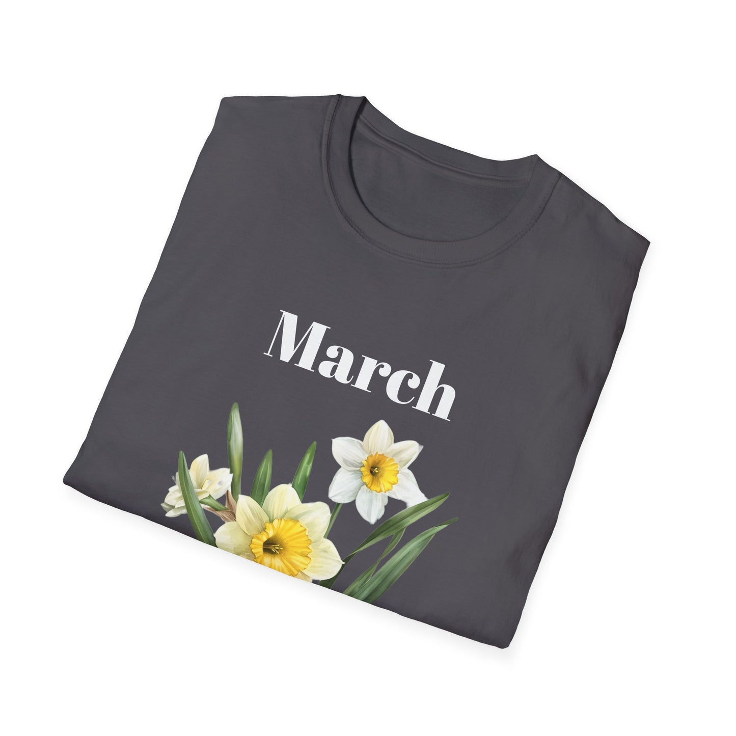 Birth Month Flower Unisex Tee - March