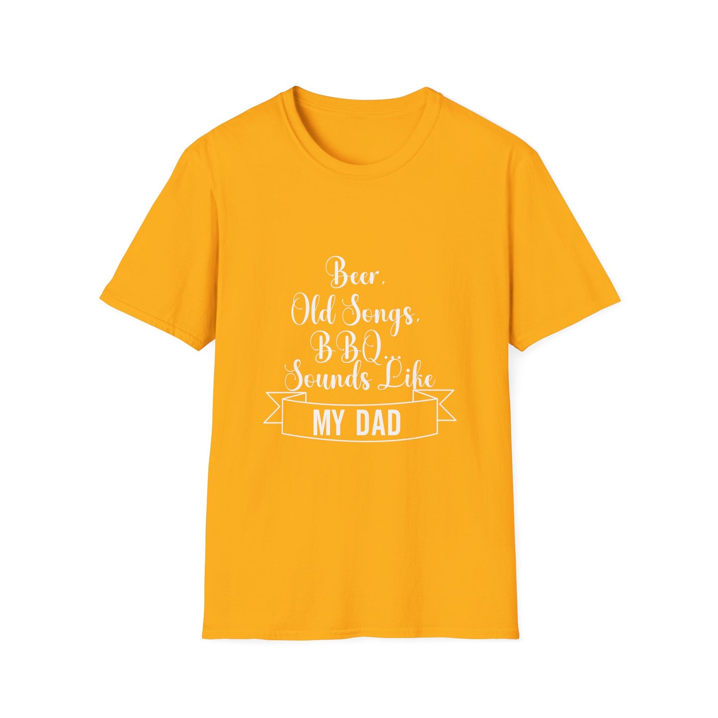 Beer, Old Songs & BBQ Dad Unisex T-Shirt