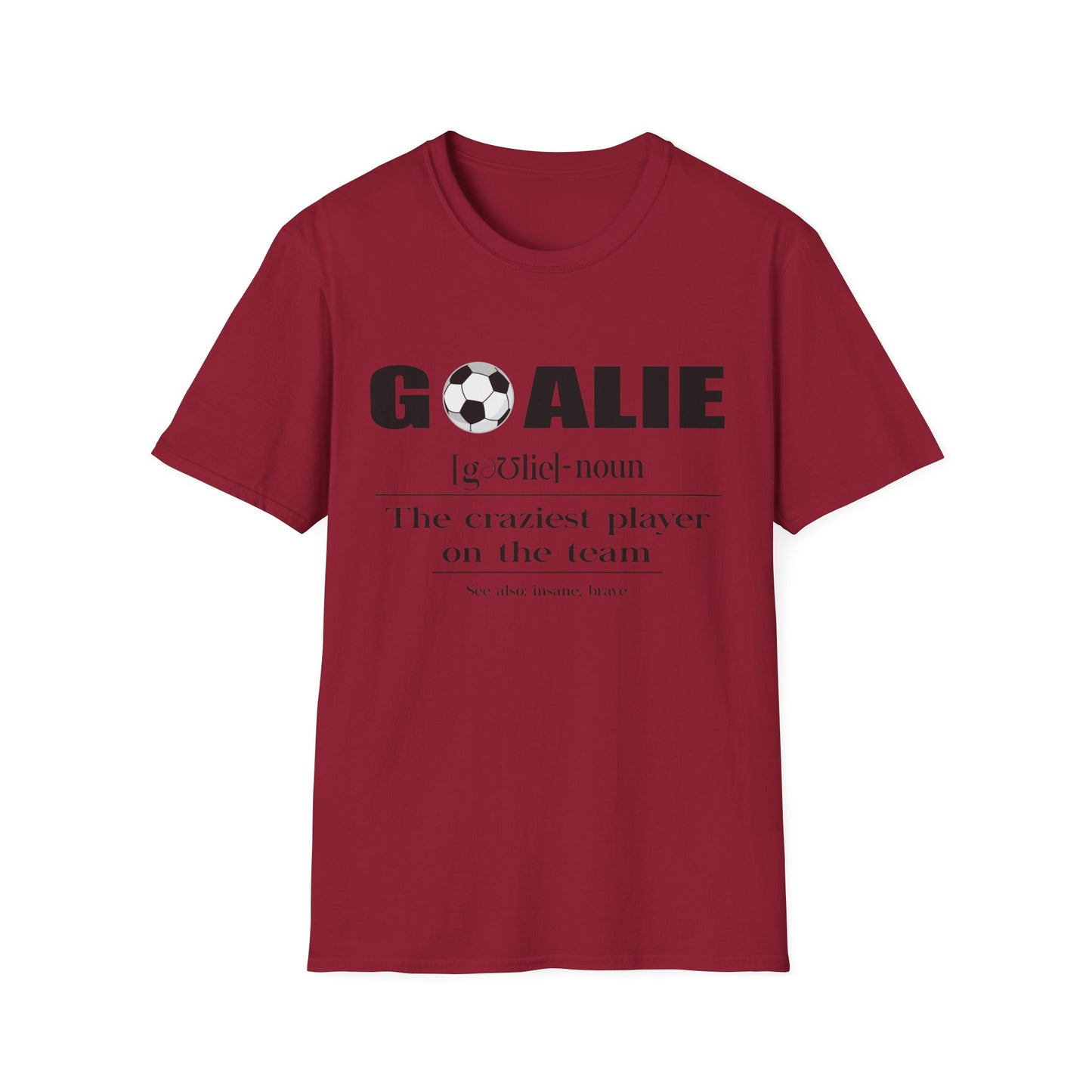 Soccer Goalie Definition Unisex Cotton Tee
