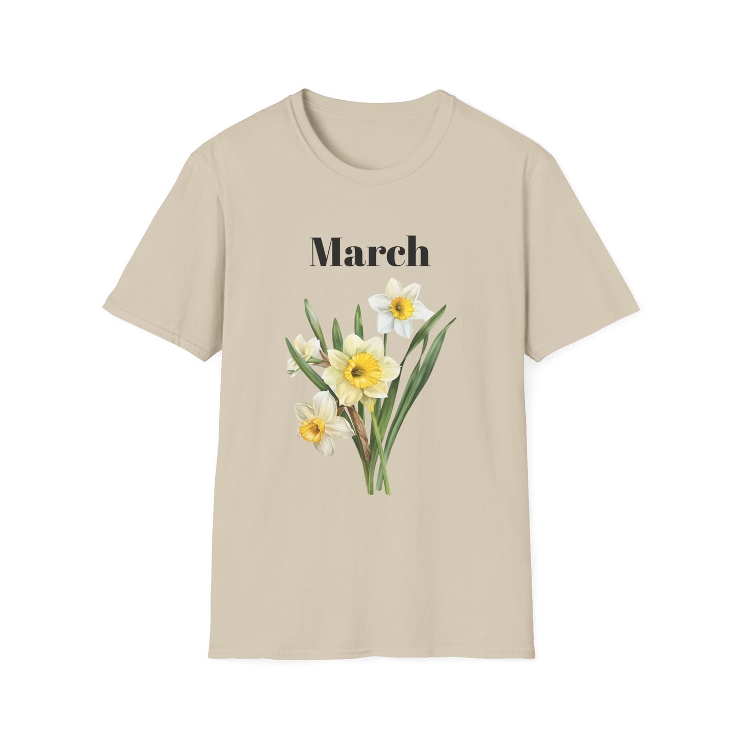 Birth Month Flower Unisex Tee - March