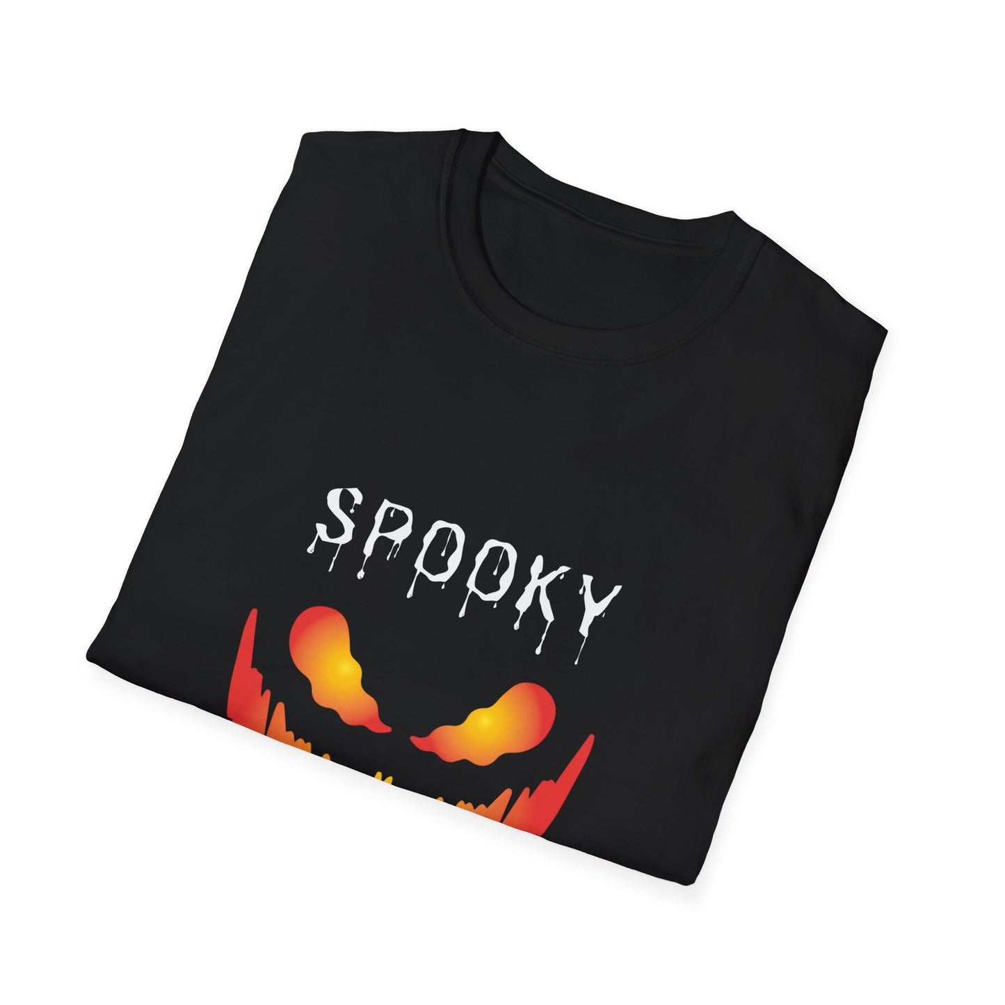 Scary Firy Pumpkin Face Tee