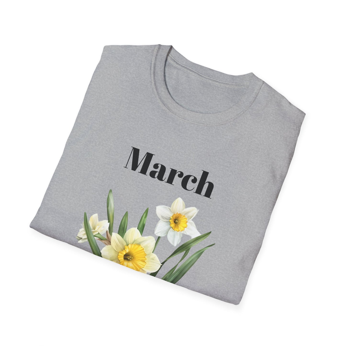 Birth Month Flower Unisex Tee - March