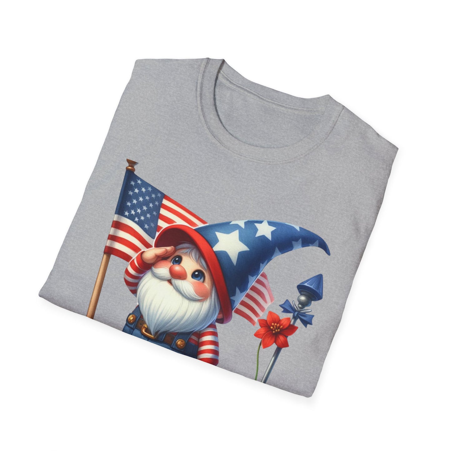 Patriotic Gnome Unisex Heavy Cotton Tee