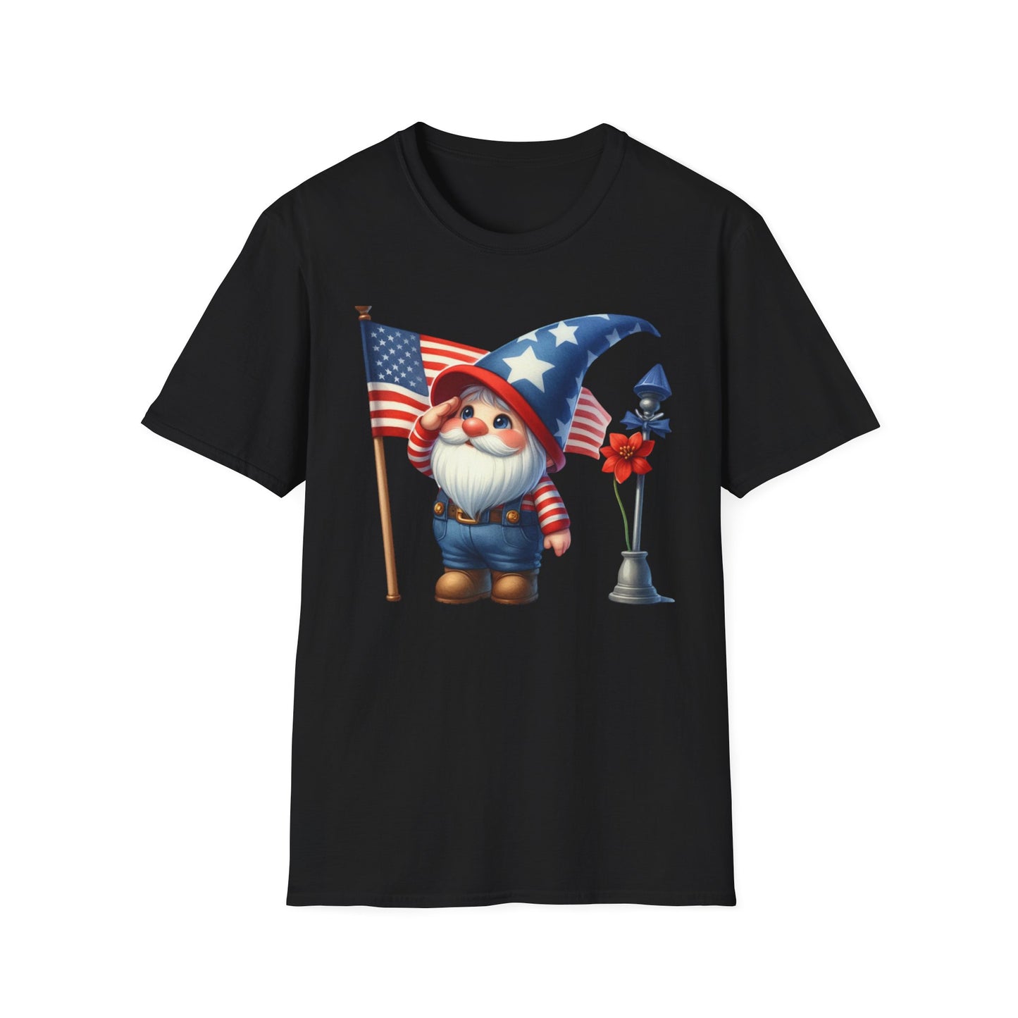 Patriotic Gnome Unisex Heavy Cotton Tee