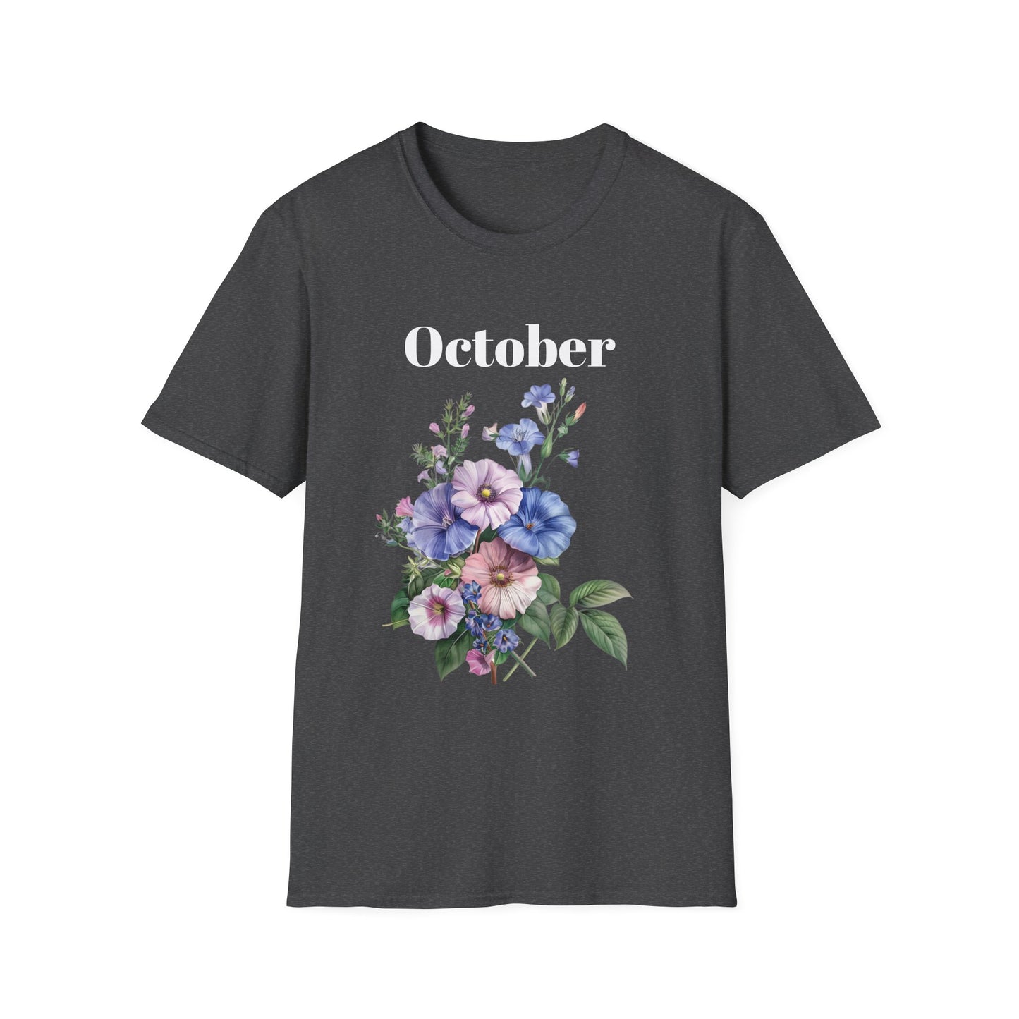 Birth Month Flower Unisex Tee - October