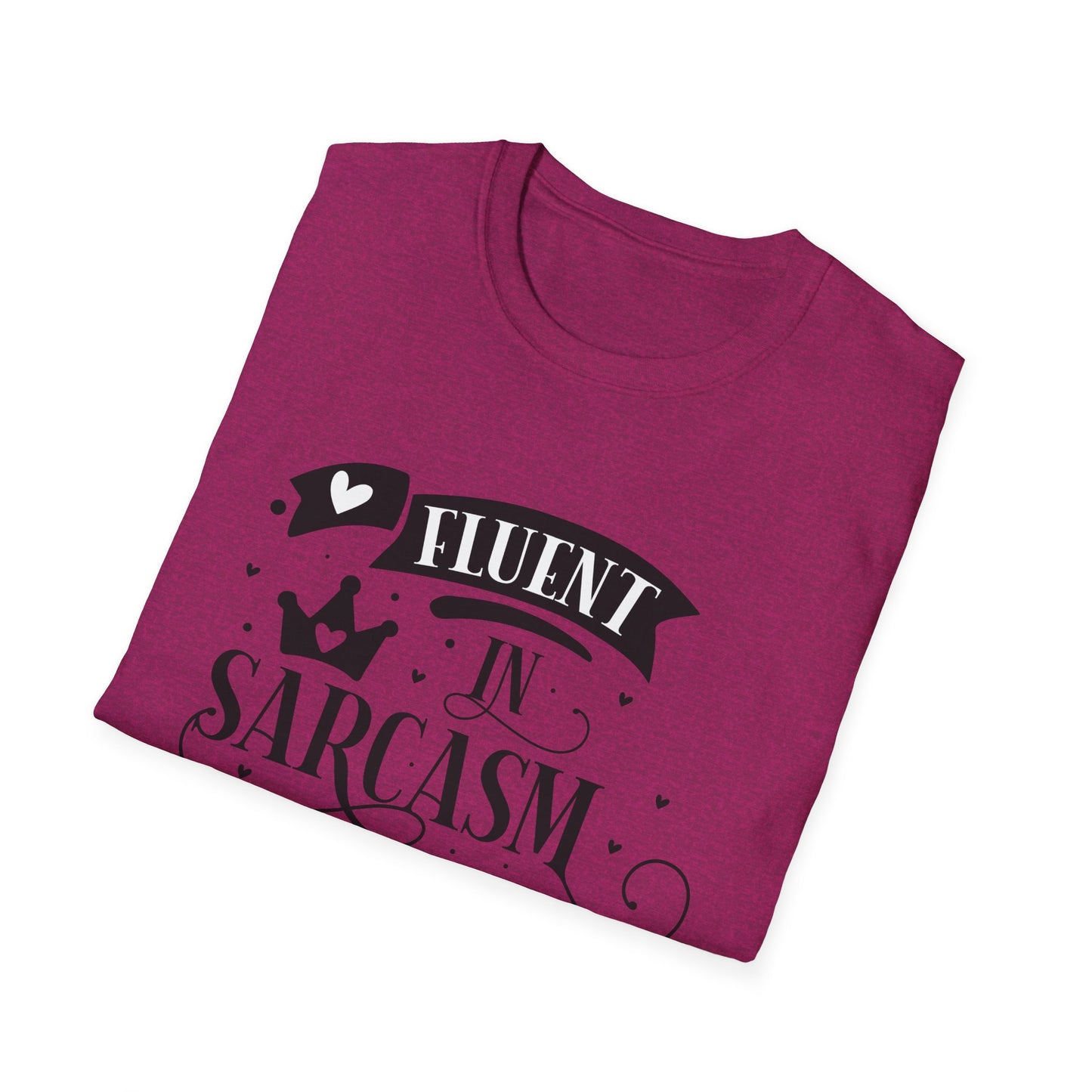 Fluent in Sarcasm & Cuss Words Unisex Cotton Tee