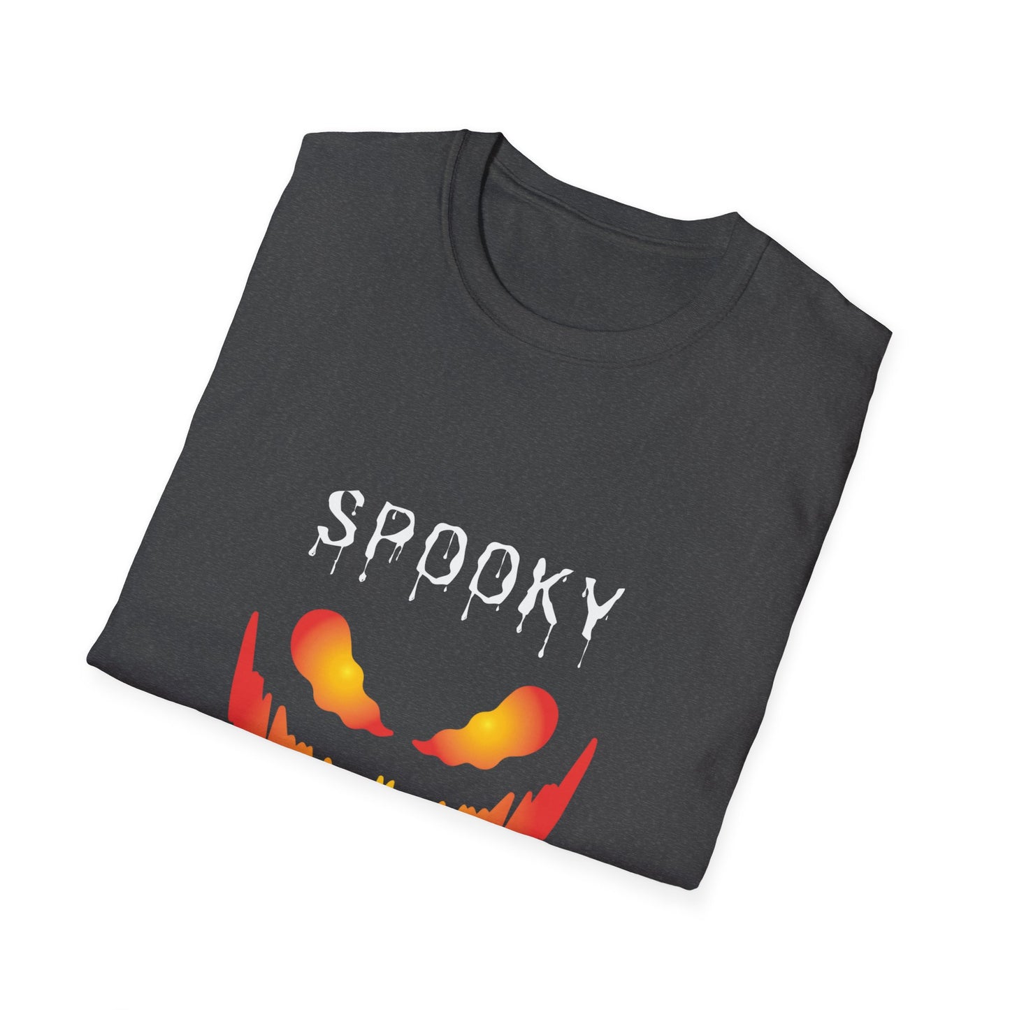 Scary Firy Pumpkin Face Tee