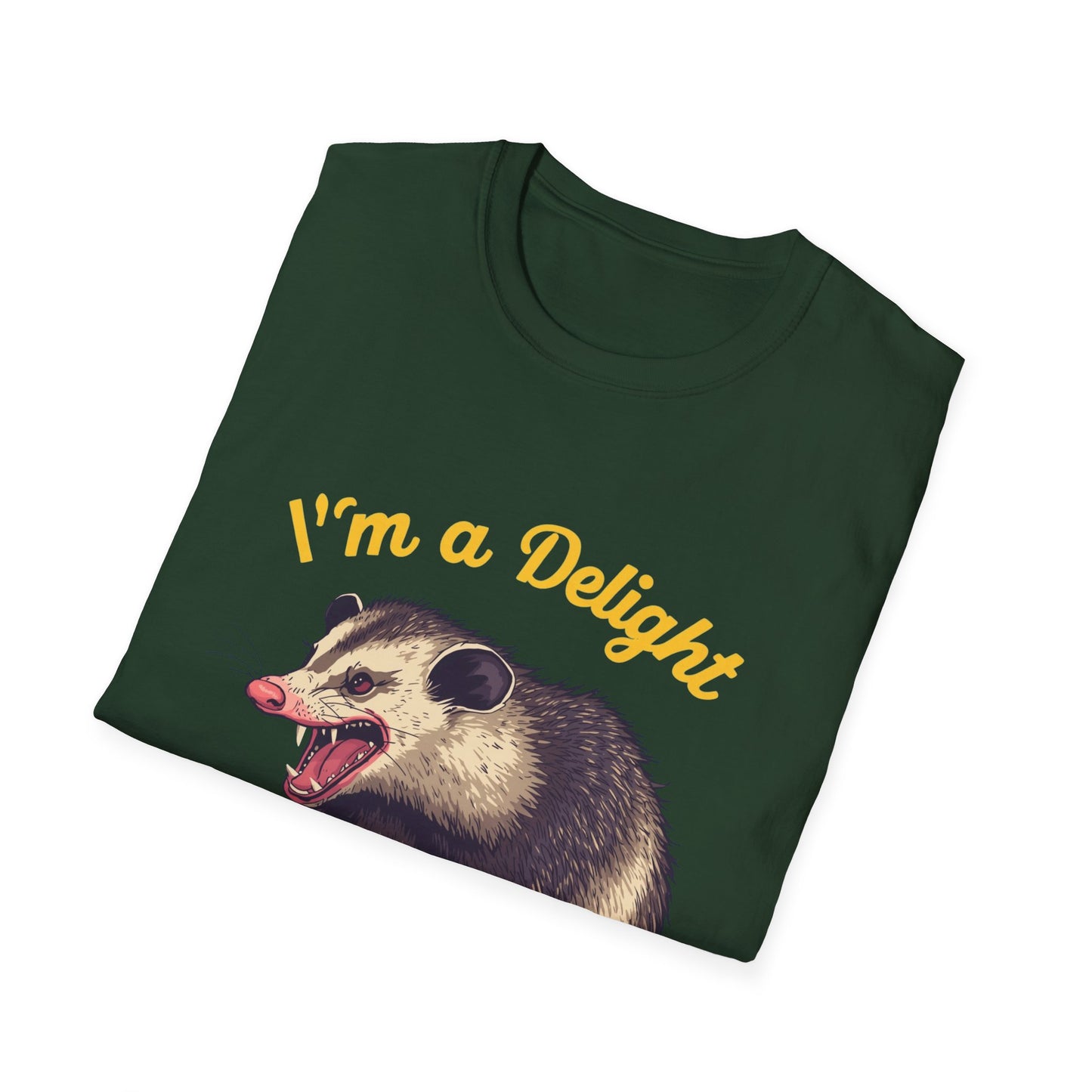 Snarling Opossum I'm a Delight Tee