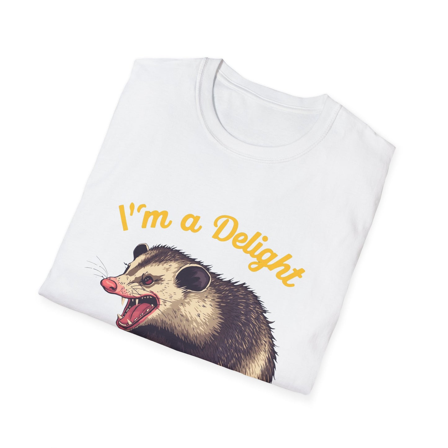 Snarling Opossum I'm a Delight Tee