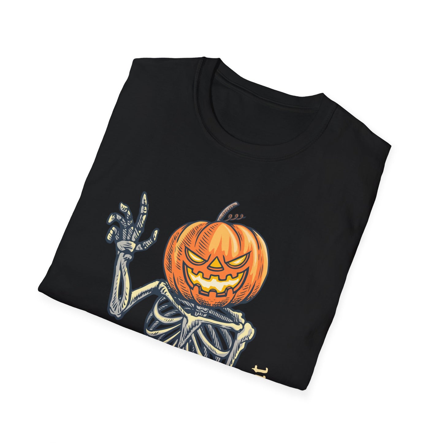 Jack-o-Lantern Skeleton Halloween Tee