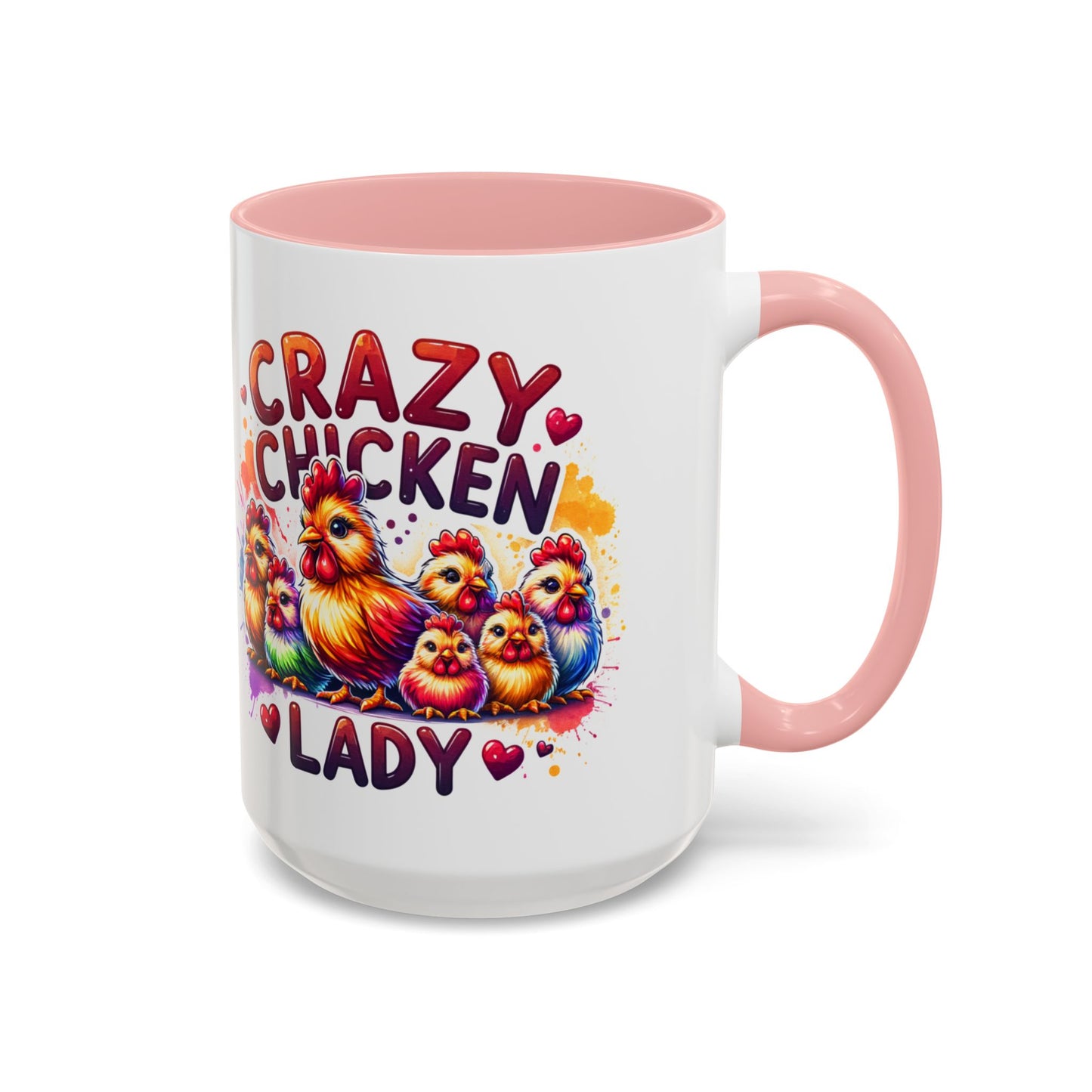 Crazy Chicken Lady Accent Coffee Mug
