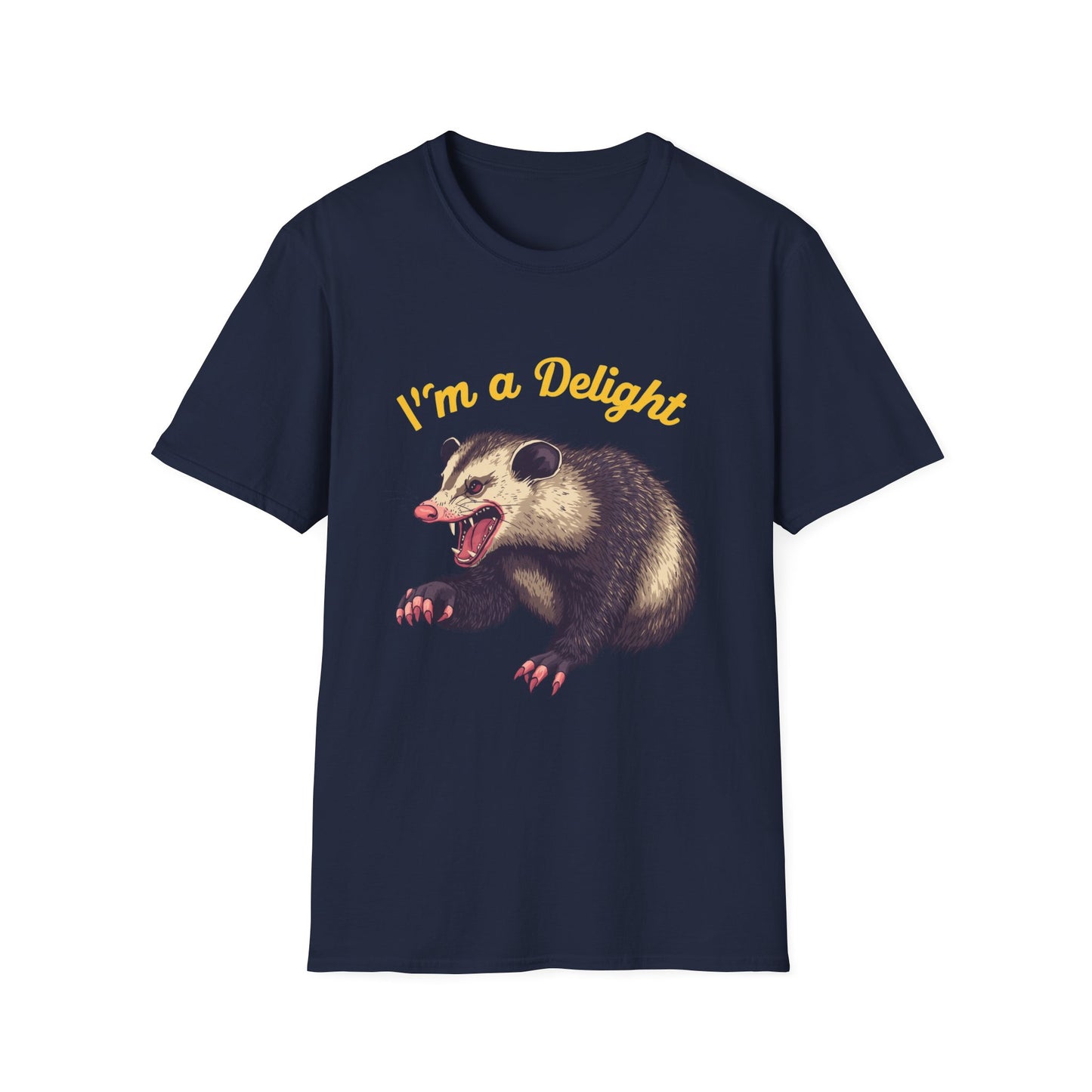 Snarling Opossum I'm a Delight Tee