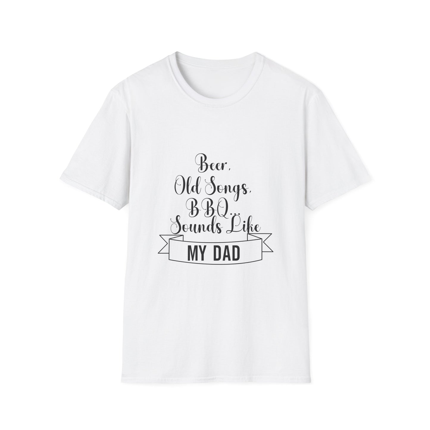 Beer, Old Songs & BBQ Dad Unisex T-Shirt