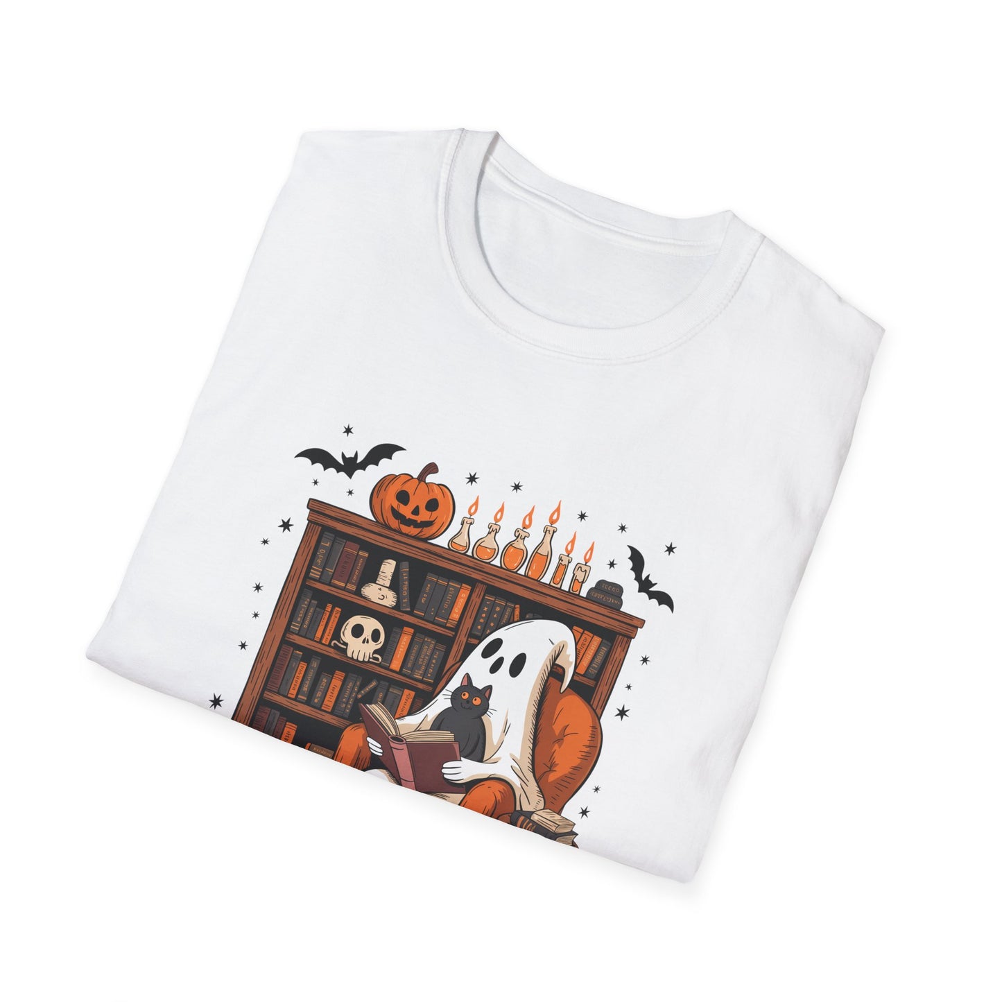 Book Lover Ghost Unisex T-Shirt