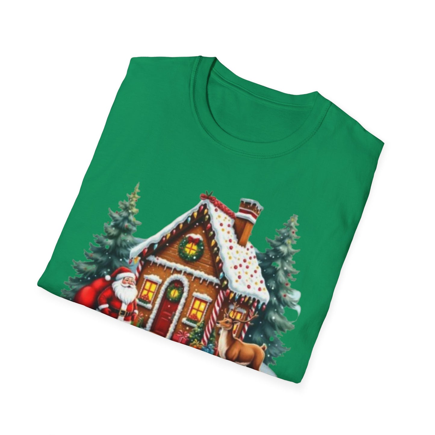 Christmas Santa Reindeer Unisex Tee
