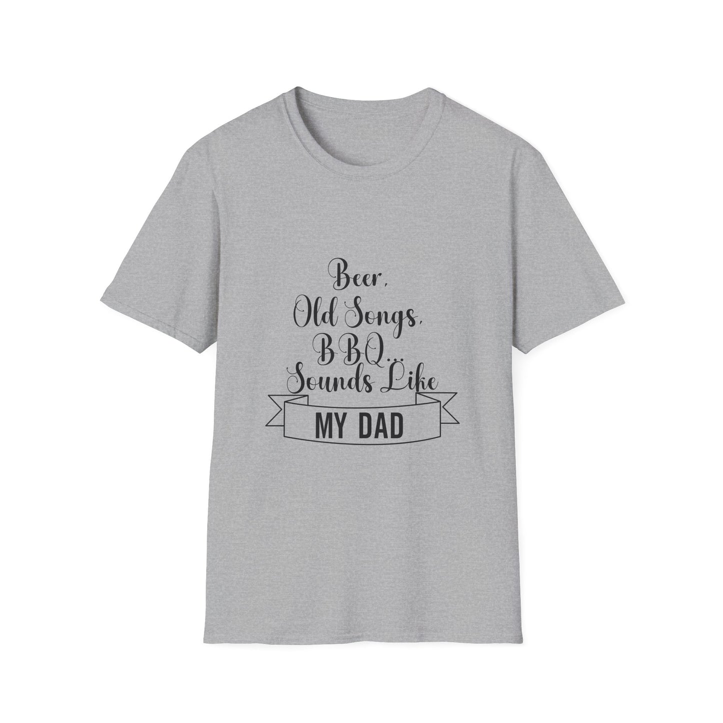 Beer, Old Songs & BBQ Dad Unisex T-Shirt