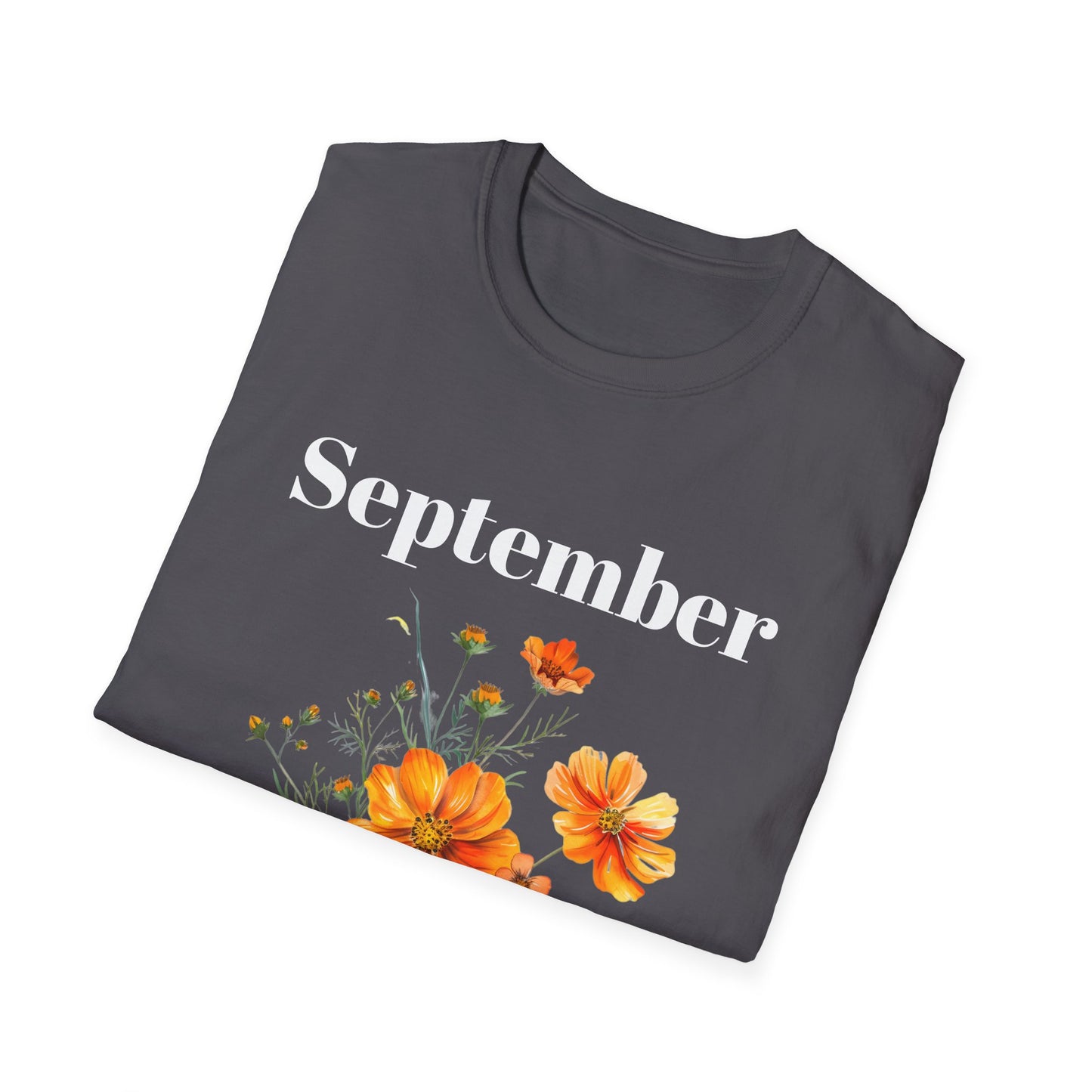 Birth Month Flower Unisex Tee - September