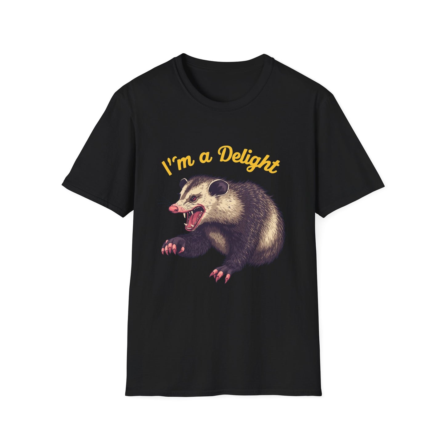 Snarling Opossum I'm a Delight Tee
