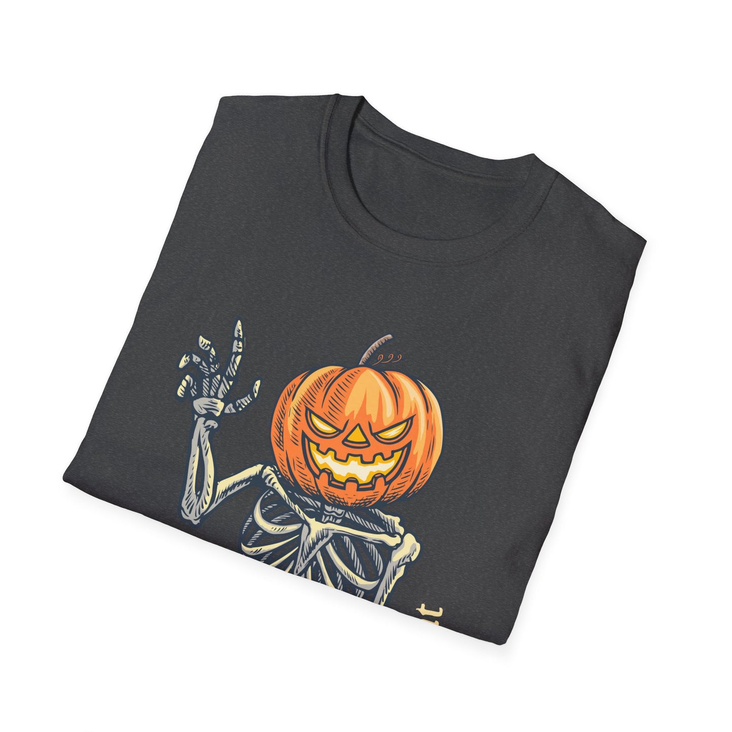 Jack-o-Lantern Skeleton Halloween Tee