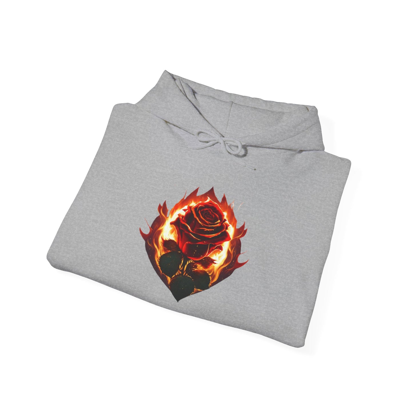 Rose and Flames Hoodie