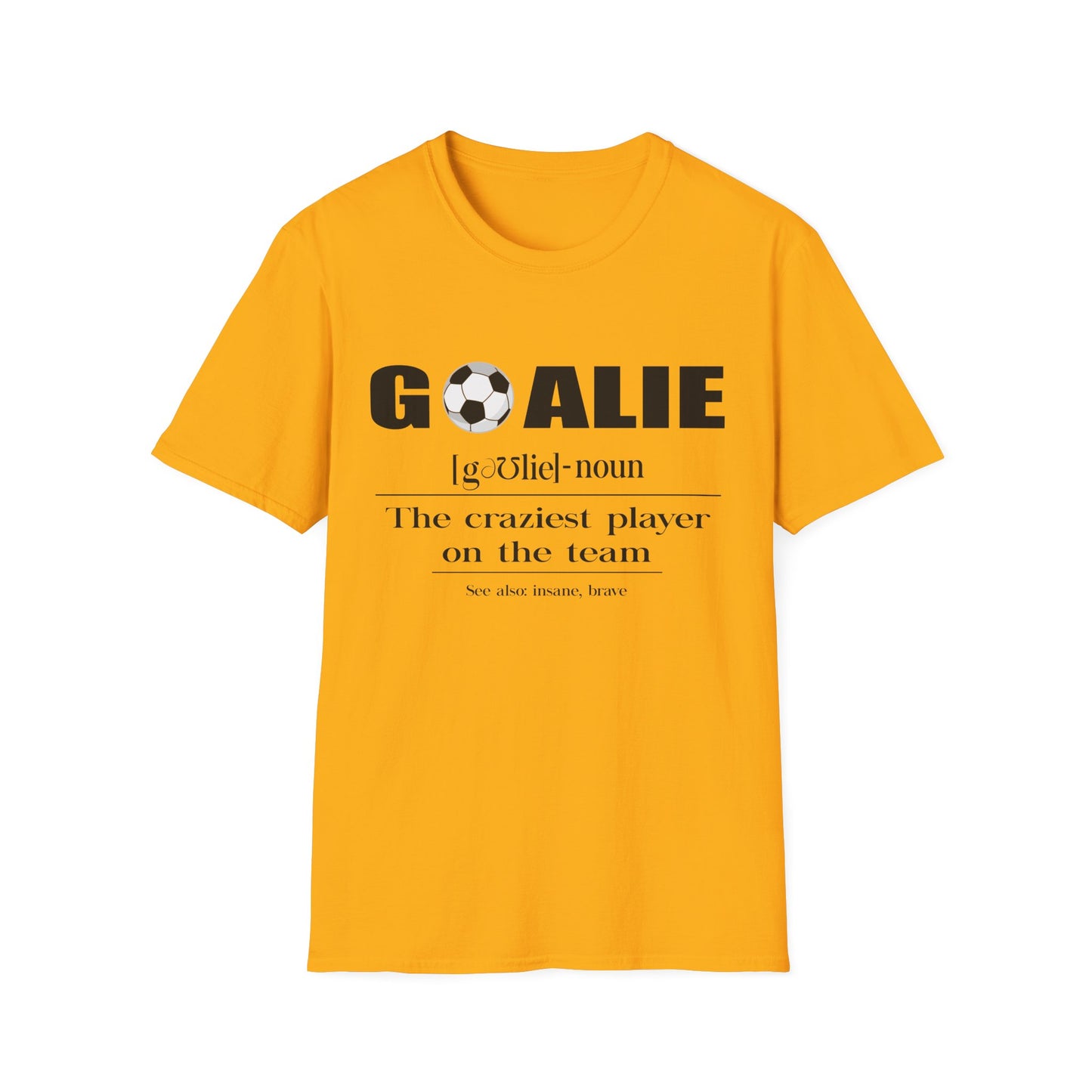 Soccer Goalie Definition Unisex Cotton Tee
