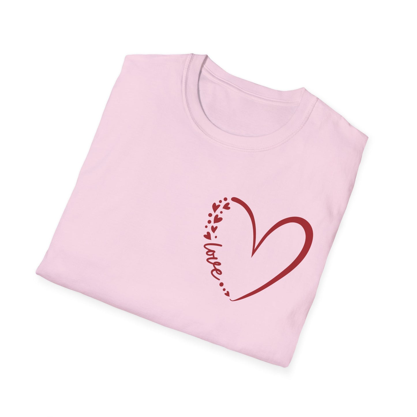 Love Script Heart Unisex Tee