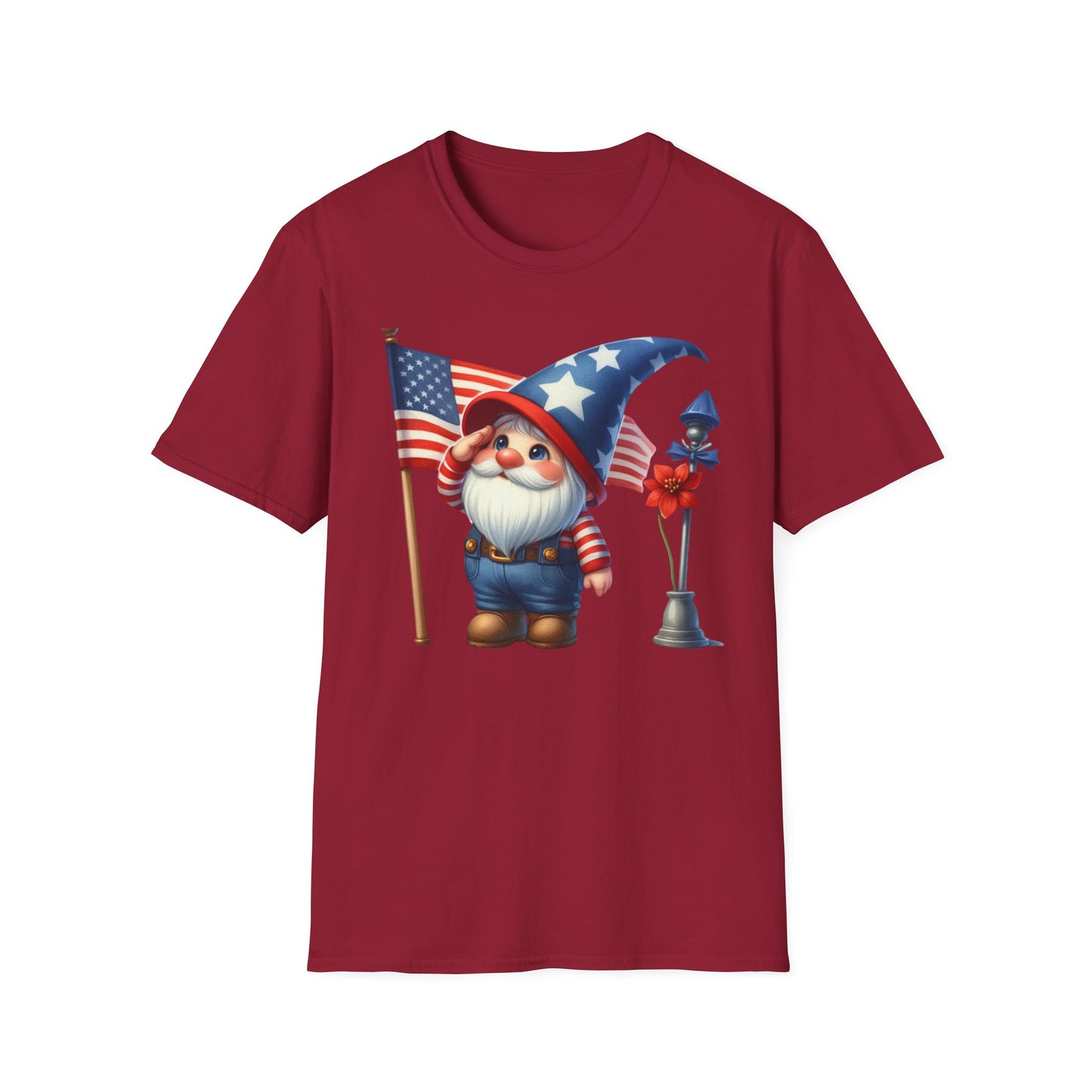 Patriotic Gnome Unisex Heavy Cotton Tee