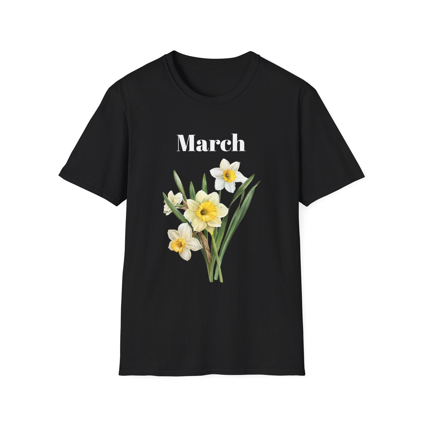 Birth Month Flower Unisex Tee - March