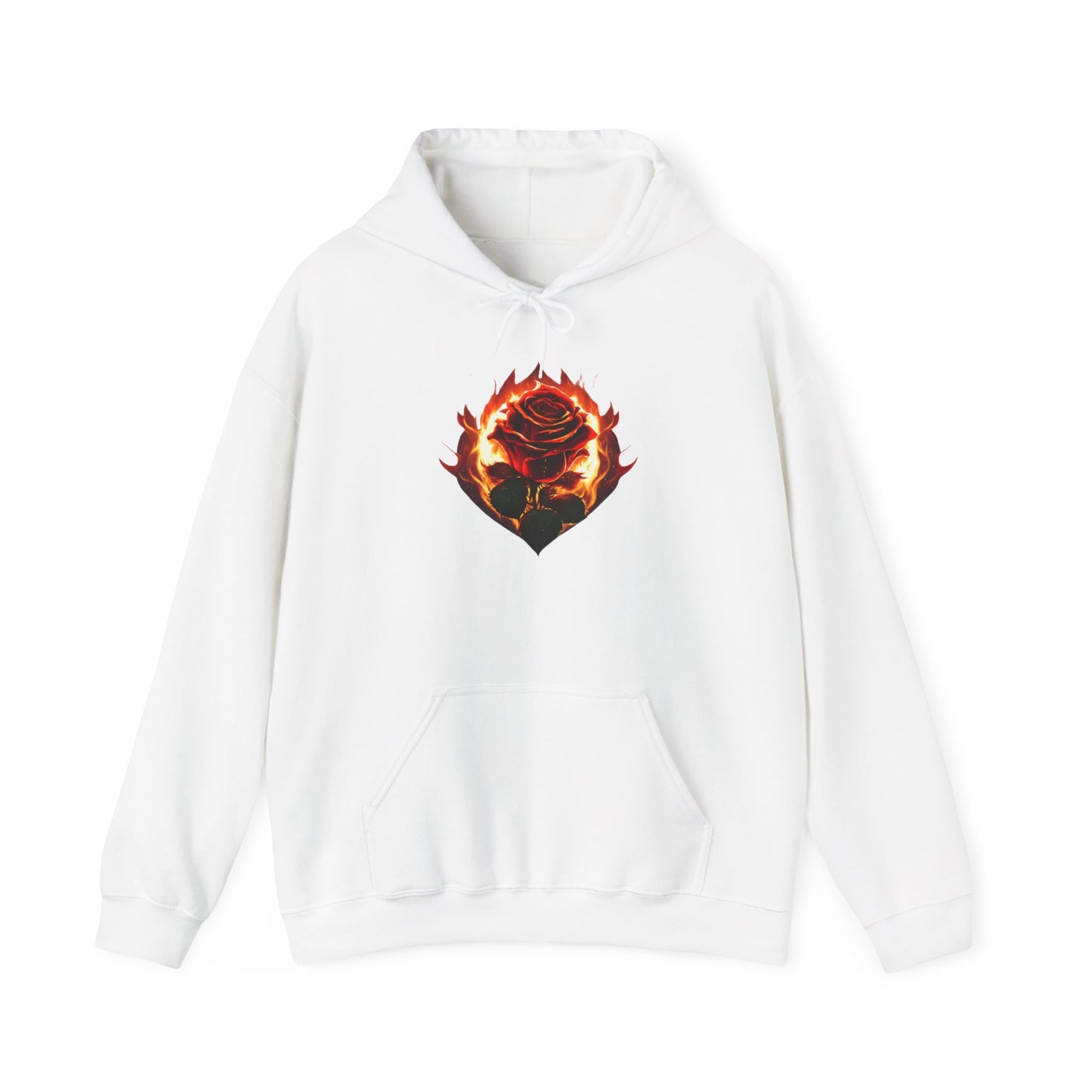Rose and Flames Hoodie