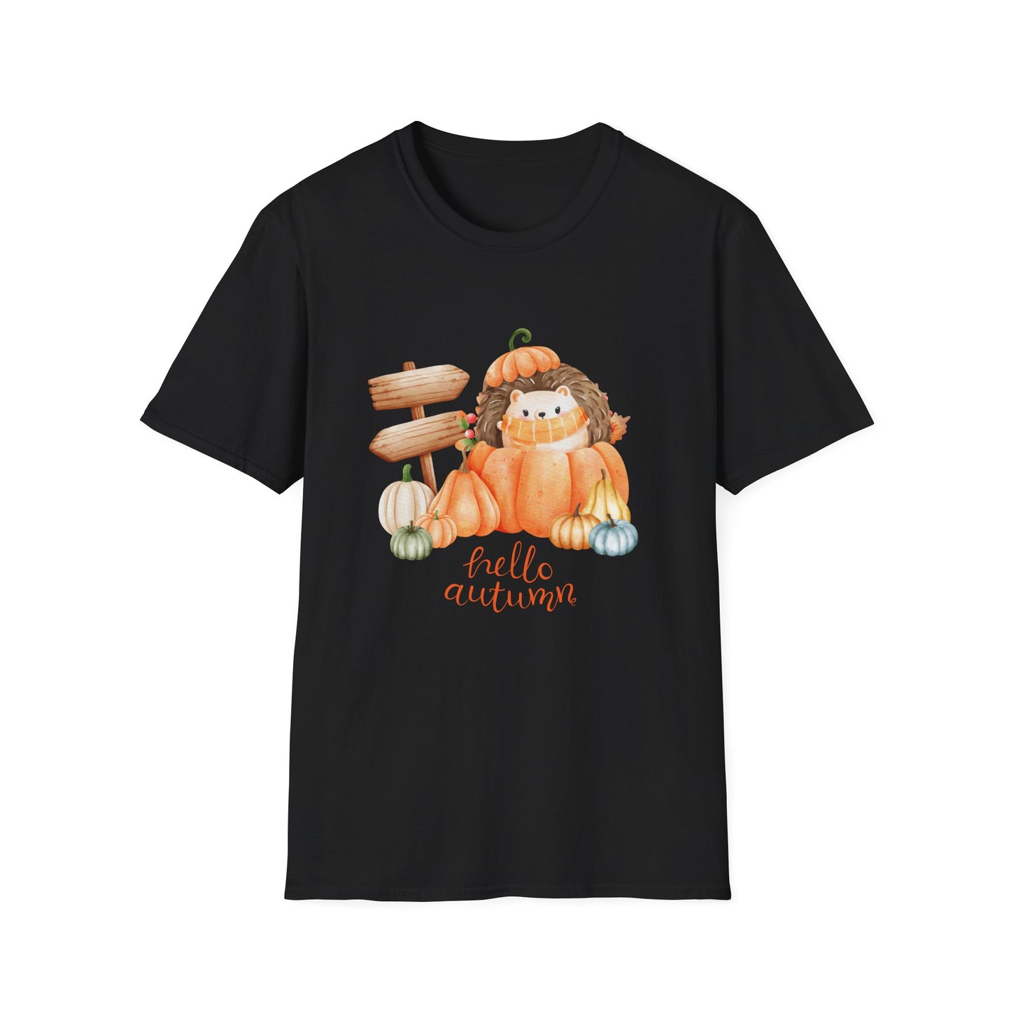 Autumn Hedgehog Unisex Graphic Tee