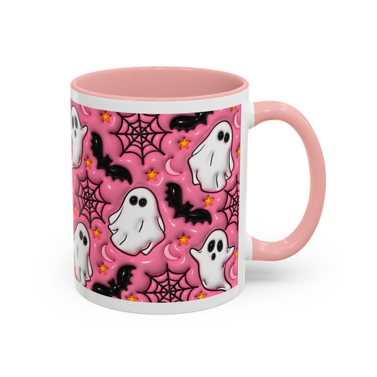 Pink Spooky Ghost Coffee Mug
