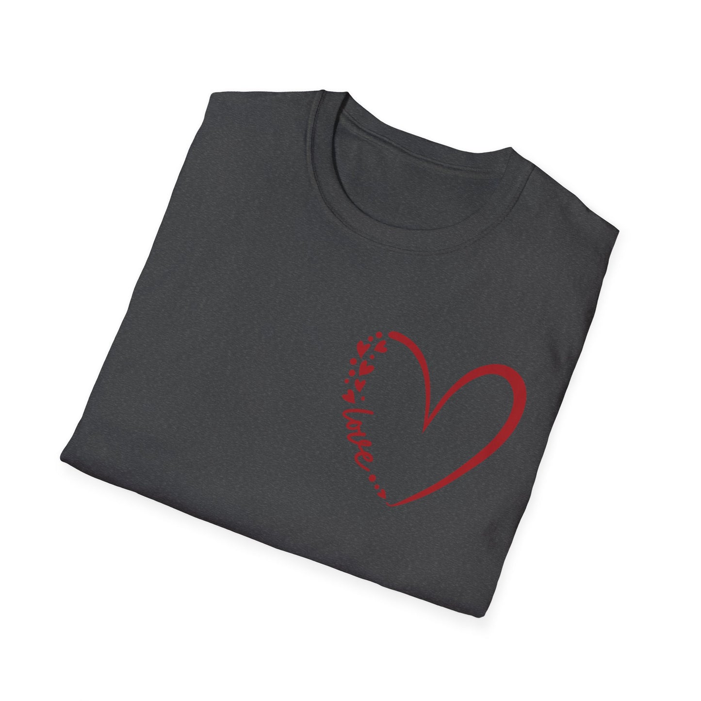 Love Script Heart Unisex Tee