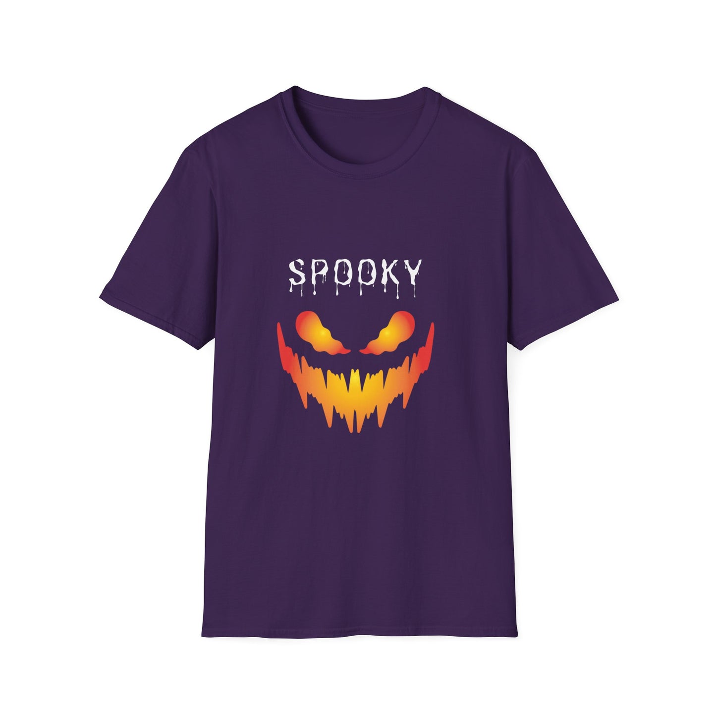 Scary Firy Pumpkin Face Tee