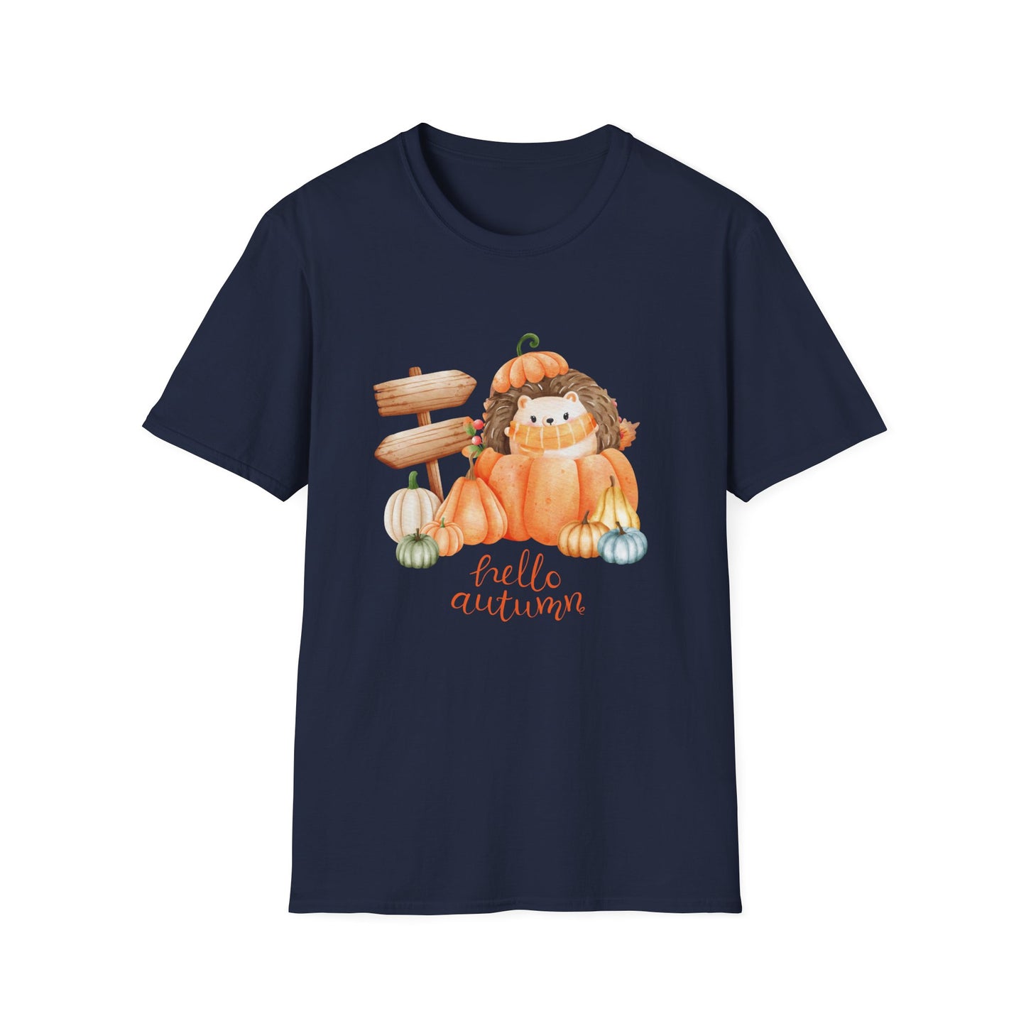 Autumn Hedgehog Unisex Graphic Tee