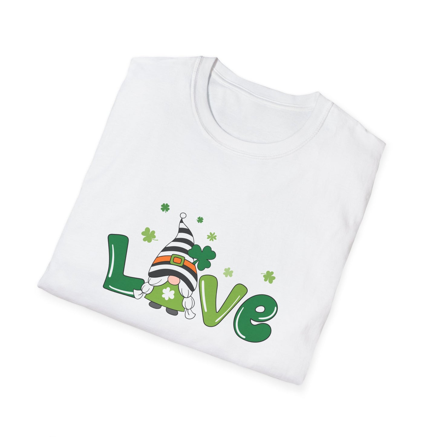 St Patrick's Day Gnome Gildan Unisex Cotton Tee